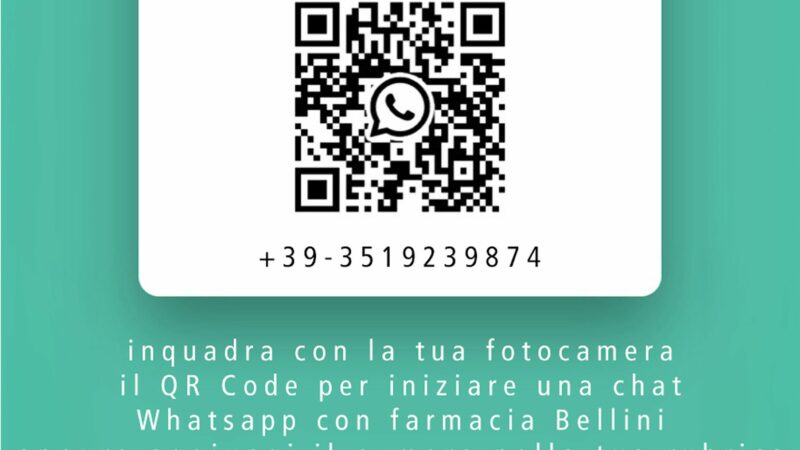 La farmacia Bellini di Soave apre ora il canale WhatsApp Business…