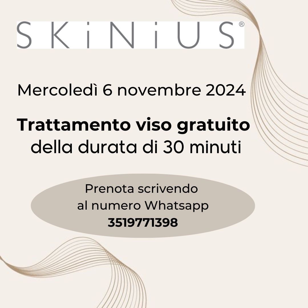 Trattamento viso gratuito Skinius