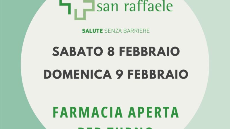 Farmacia di Turno 8/9 febbraio 2025