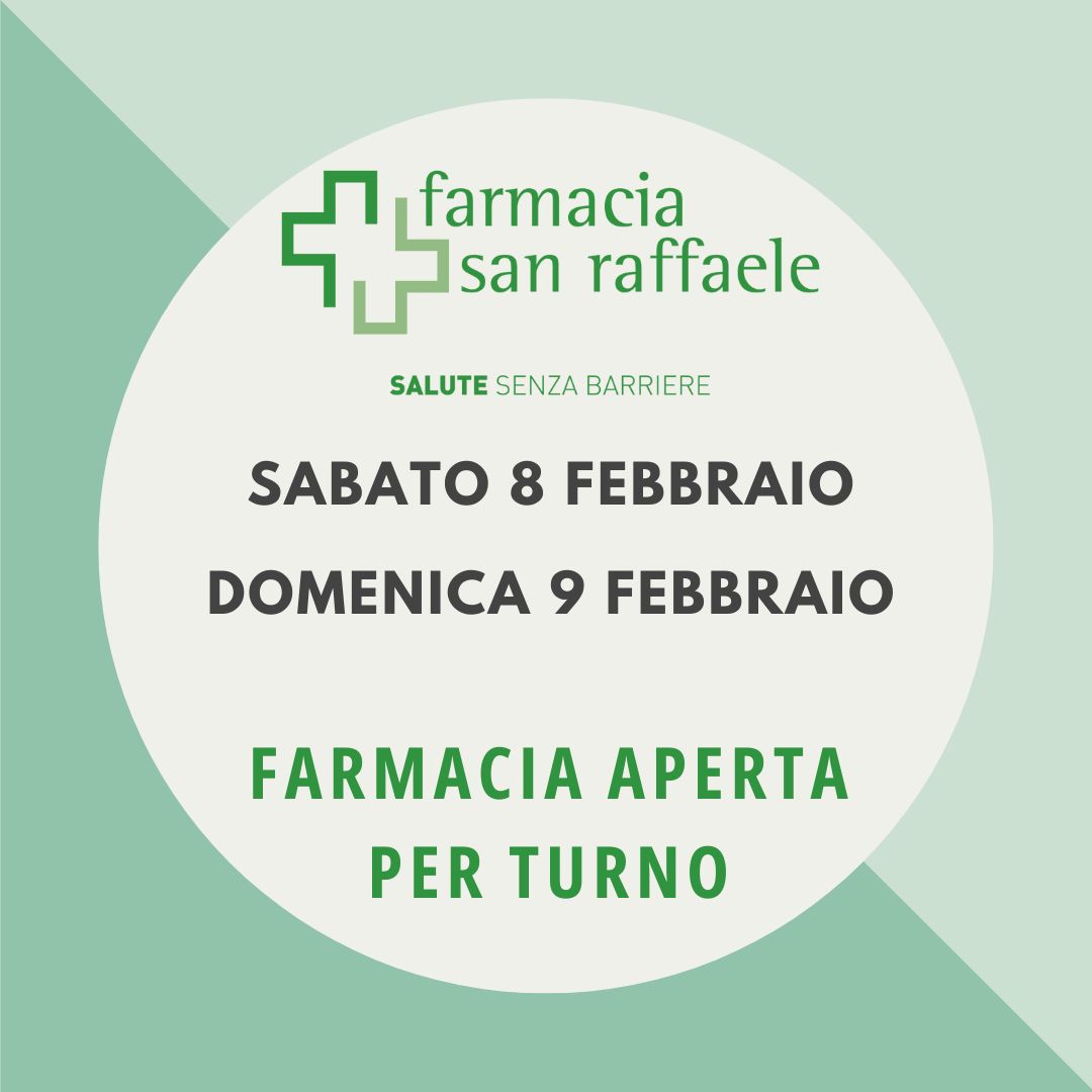 Farmacia di Turno 8/9 febbraio 2025